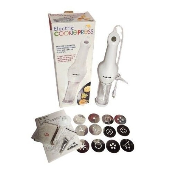 Salton Kitchen Salton Electric Cookie Press Ckm25 Holiday Spritz W